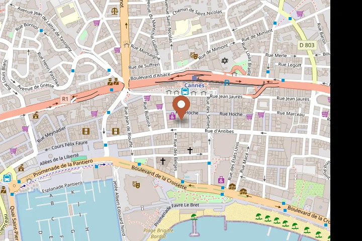 Map: Tagliato Fine, 4 rue du Vingt-Quatre-Août, Cannes